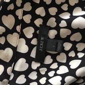 J.Crew •  Boy Shirt in Heart Throb Blouse sz 0